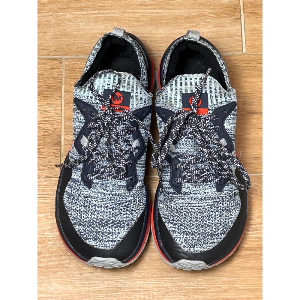 Merrell Mag-9 Womens Trail Running Shoes Blue White Orange‎ J16546 Vibram S8.5